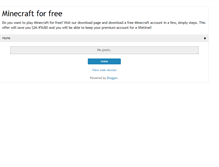 Tablet Screenshot of onlineminecraftforfree.blogspot.com