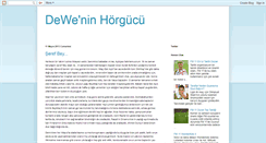 Desktop Screenshot of deweninhorgucu.blogspot.com