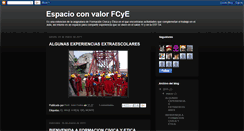 Desktop Screenshot of espacioconvalorfcye.blogspot.com