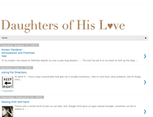 Tablet Screenshot of daughtersofhislove.blogspot.com