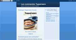 Desktop Screenshot of commandes-tupperware.blogspot.com