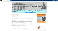 Desktop Screenshot of how-to-make-a-toga.blogspot.com