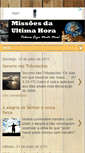 Mobile Screenshot of missoesdaultimahora.blogspot.com