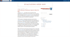 Desktop Screenshot of evaluatingopengov.blogspot.com