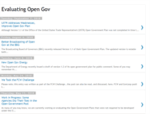 Tablet Screenshot of evaluatingopengov.blogspot.com