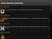 Tablet Screenshot of javiersanchezilustracion.blogspot.com