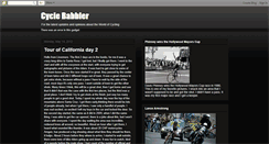 Desktop Screenshot of cyclebabbler.blogspot.com