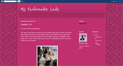 Desktop Screenshot of myfashionablelady.blogspot.com