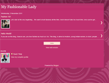 Tablet Screenshot of myfashionablelady.blogspot.com