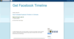 Desktop Screenshot of getfacebooktimelinenow.blogspot.com