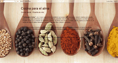 Desktop Screenshot of cocinaparaelalmaweb.blogspot.com