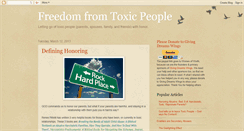 Desktop Screenshot of dealingwithtoxicpeople.blogspot.com