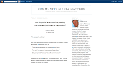 Desktop Screenshot of communitymediamatters.blogspot.com