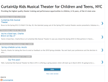 Tablet Screenshot of curtainupkids.blogspot.com