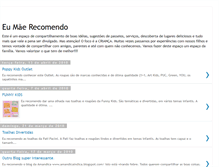 Tablet Screenshot of eumaerecomendo.blogspot.com