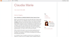 Desktop Screenshot of claudiamariebarker.blogspot.com