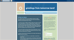 Desktop Screenshot of greetingsfromtomorrowland.blogspot.com