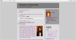 Desktop Screenshot of mansharkrants.blogspot.com