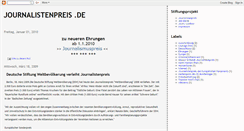 Desktop Screenshot of journalistenpreis.blogspot.com