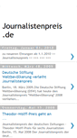 Mobile Screenshot of journalistenpreis.blogspot.com