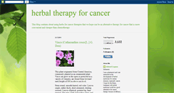 Desktop Screenshot of herbstherapyforcancer.blogspot.com