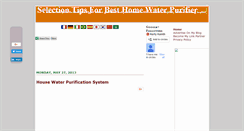 Desktop Screenshot of besthomewaterpurifier.blogspot.com