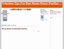 Tablet Screenshot of besthomewaterpurifier.blogspot.com