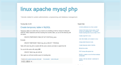 Desktop Screenshot of linuxapachemysqlphp5.blogspot.com
