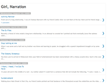 Tablet Screenshot of girlnarration.blogspot.com