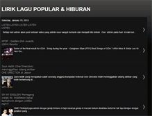 Tablet Screenshot of liriklagudanhiburan.blogspot.com