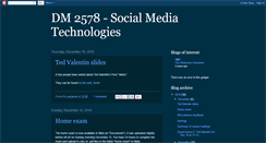 Desktop Screenshot of dm2578-2010.blogspot.com