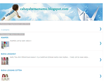 Tablet Screenshot of cahayabersamamu.blogspot.com