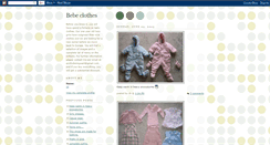 Desktop Screenshot of bebeclothes.blogspot.com