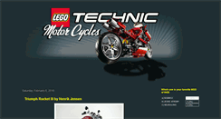 Desktop Screenshot of legotechnicmotorcycles.blogspot.com