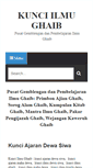 Mobile Screenshot of kunciilmughaib.blogspot.com