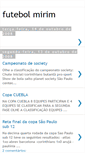 Mobile Screenshot of futebolmirim.blogspot.com