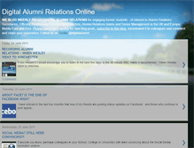 Tablet Screenshot of digitalalumnirelations.blogspot.com