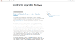 Desktop Screenshot of e-cigarette-reviews2013.blogspot.com