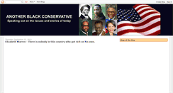 Desktop Screenshot of anotherblackconservative.blogspot.com