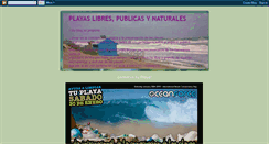 Desktop Screenshot of playas-libres.blogspot.com