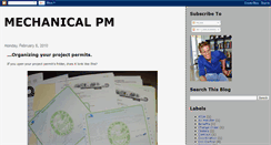 Desktop Screenshot of mechanicalpm.blogspot.com