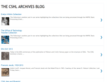 Tablet Screenshot of cshlarchives.blogspot.com