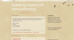 Desktop Screenshot of eriksbergskulturintresseforening.blogspot.com