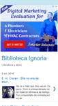 Mobile Screenshot of bibliotecaignoria.blogspot.com