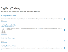 Tablet Screenshot of dogpottytraining.blogspot.com