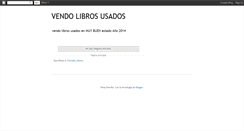 Desktop Screenshot of librosusadosvendo.blogspot.com