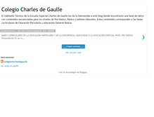Tablet Screenshot of colegiocharlesdegaulle.blogspot.com
