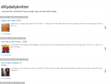 Tablet Screenshot of dillydallyknitter.blogspot.com