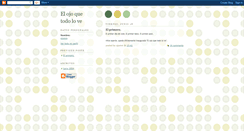 Desktop Screenshot of elojoquetodolove.blogspot.com