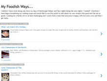 Tablet Screenshot of myfoodishways.blogspot.com